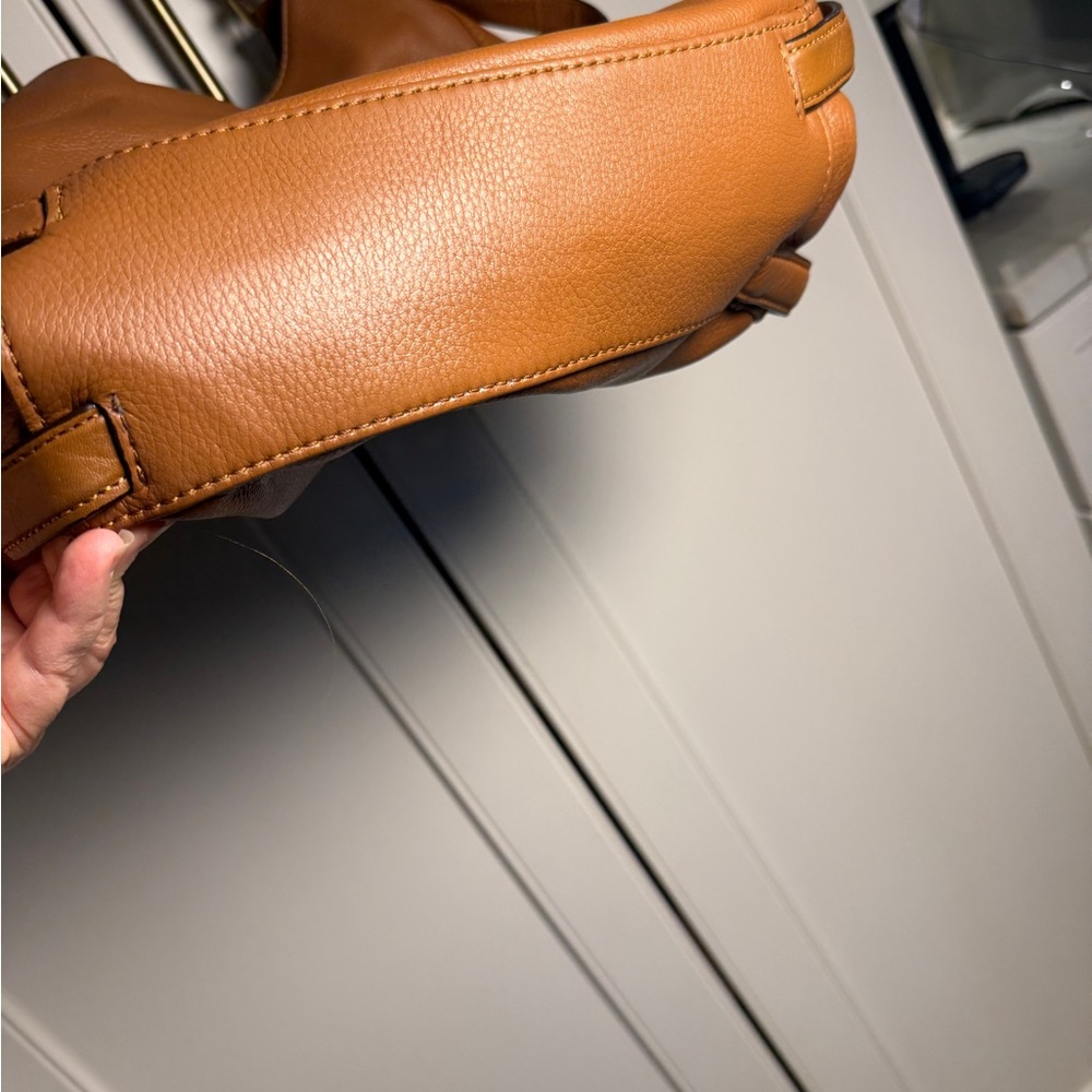 Michael Kors Bedford Belted large shoulder bag pebble brown plush leather - Picture 4 of 16